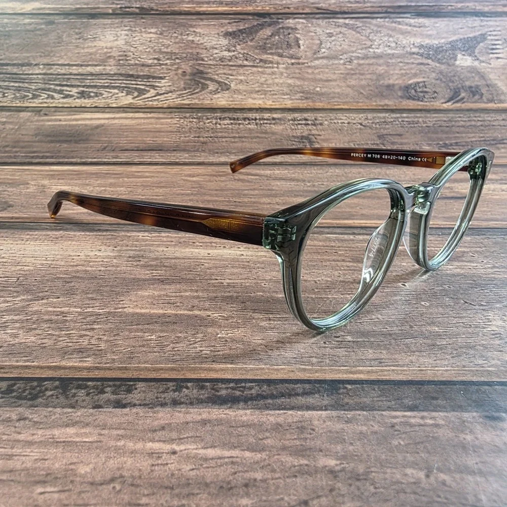 Warby Parker Eyeglasses FRAMES ONLY Percey M 706 48-20-140 Gray Brown‎